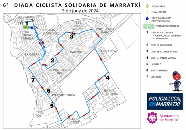Marratxí celebra la VI Diada Ciclista con la presencia de más de 700 alumnos