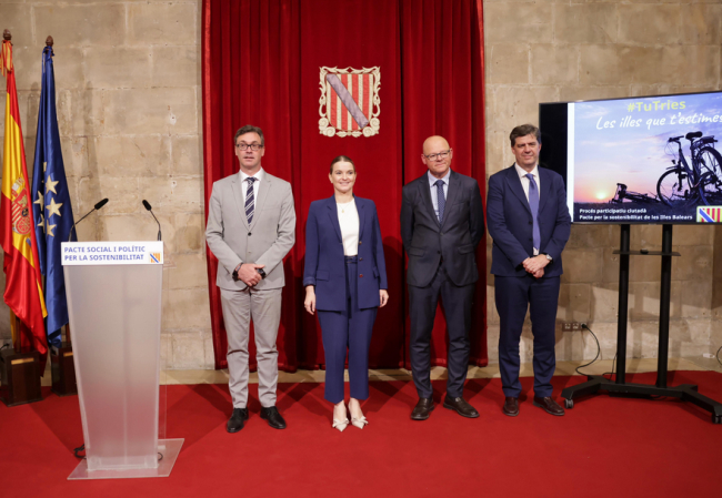 Presentan las líneas para desarrollar la Mesa del Pacto Político y Social para la Sostenibilidad Económica, Social y Ambiental de las Illes Balears