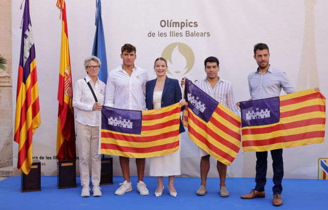 Recepción de la presidenta Prohens a los deportistas de las Illes Balears seleccionados para los Juegos Olímpicos de París 2024